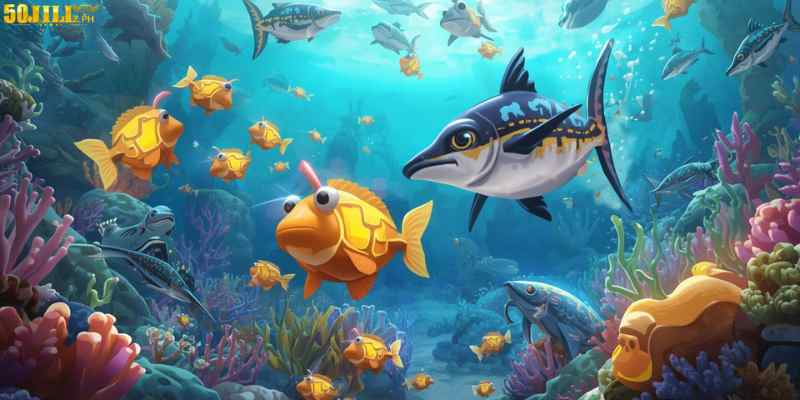 An arcade fishing game is a fast-paced online game